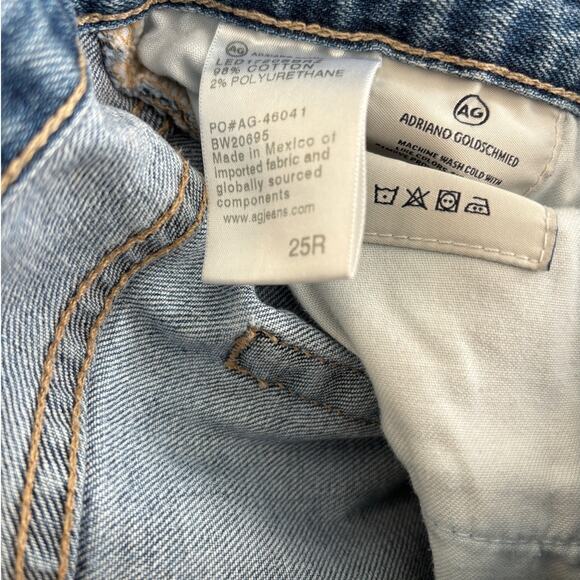 AG Adriano Goldschmeid Distressed Ankle Jeans 25 R Straight - Picture 6 of 9